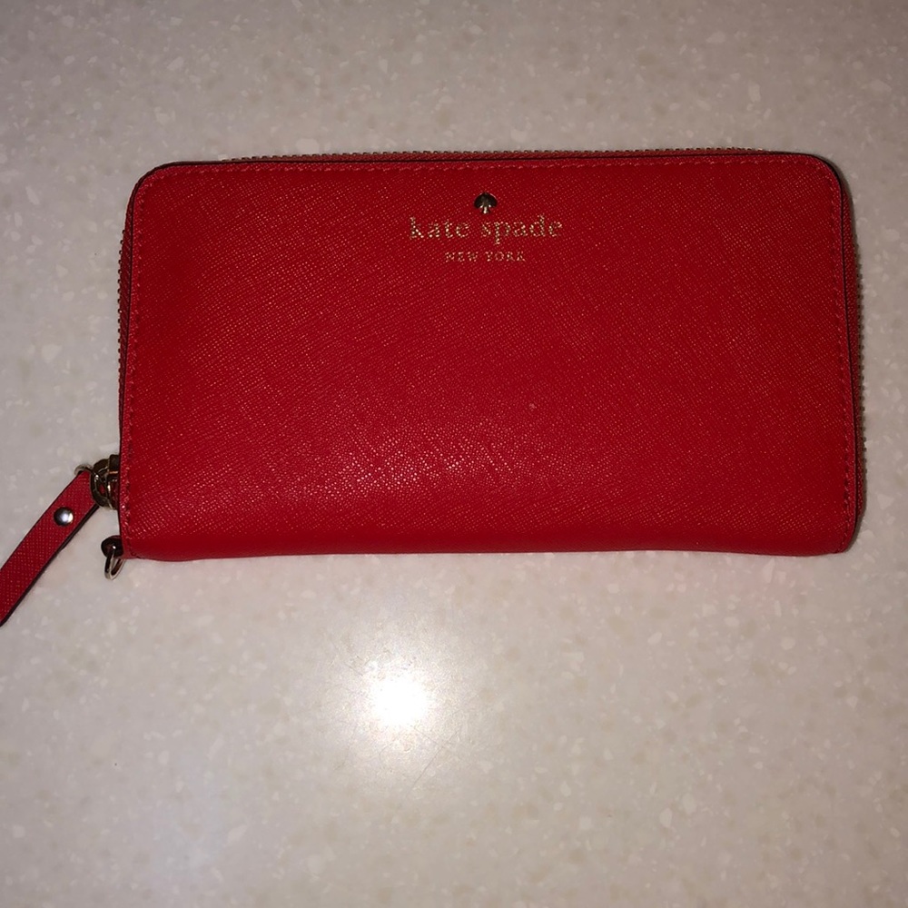 kate spade red wallet